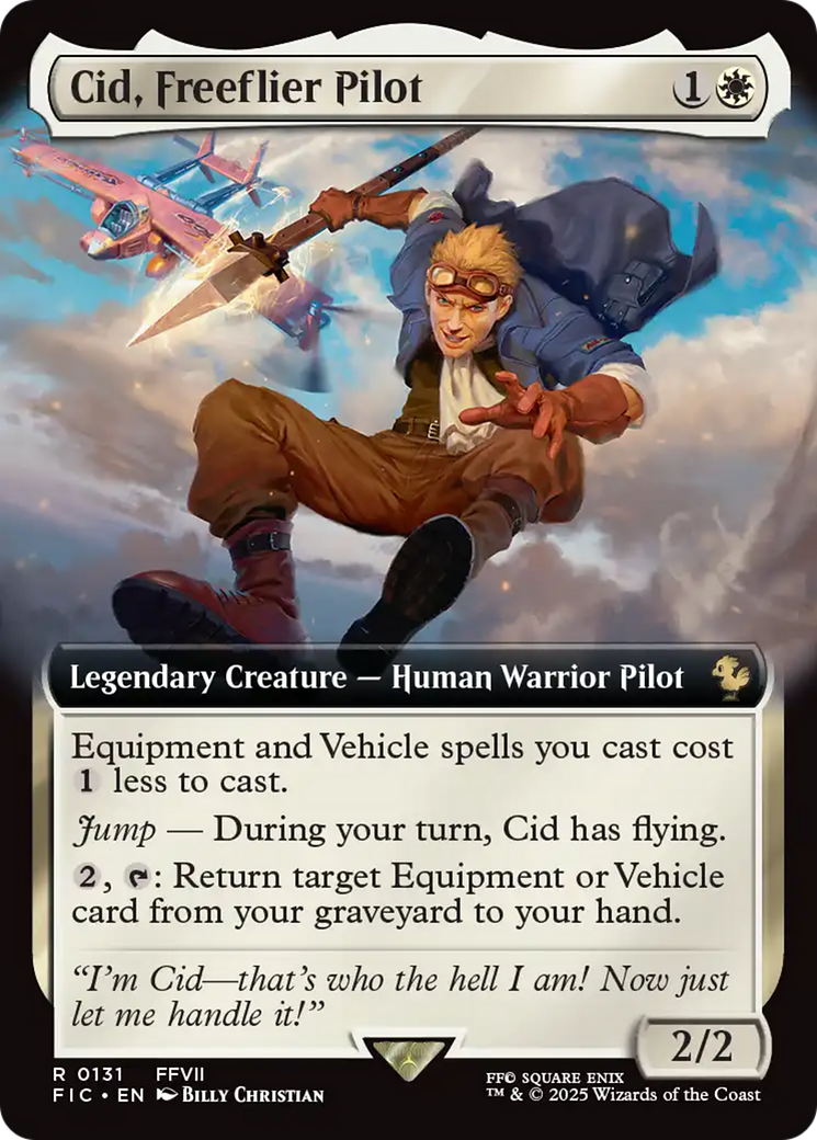 Cid, Freeflier Pilot (Extended Art) [FINAL FANTASY Commander] | Good Games Cannington