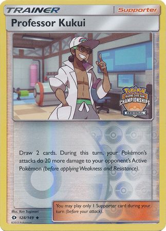 Professor Kukui (128/149) (Regional Championship Promo) [Sun & Moon: Base Set] | Good Games Cannington