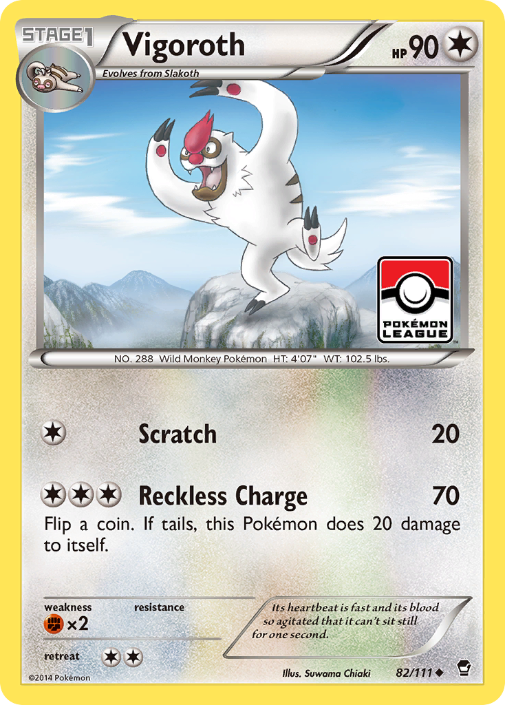 Vigoroth (82/111) [XY: Furious Fists] | Good Games Cannington