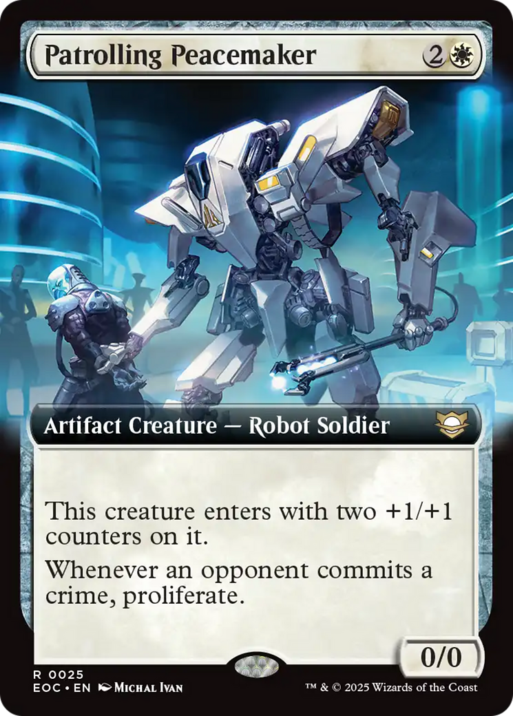 Patrolling Peacemaker (Extended Art) [Edge of Eternities Commander] | Good Games Cannington