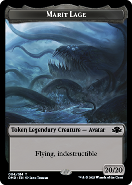 Goblin // Marit Lage Double-Sided Token [Dominaria Remastered Tokens] | Good Games Cannington