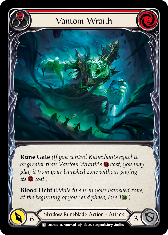 Vantom Wraith (Red) [DTD158] (Dusk Till Dawn)  Rainbow Foil | Good Games Cannington