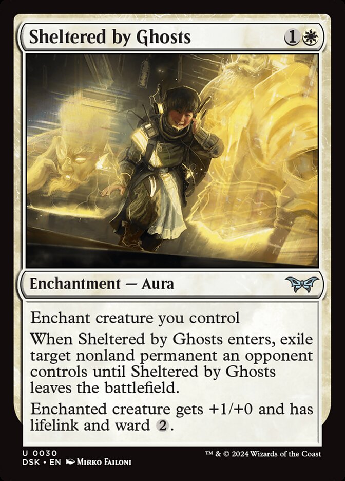 Sheltered by Ghosts 30 (Duskmourn: House of Horror)  - Foil | Good Games Cannington