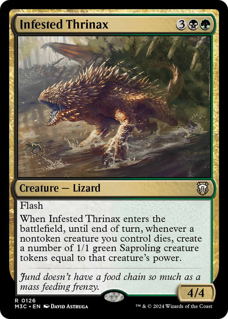 Infested Thrinax [Modern Horizons 3 Commander] | Good Games Cannington