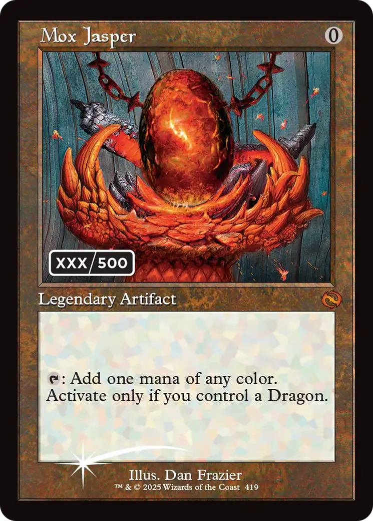 Mox Jasper (Serial Numbered) [Tarkir: Dragonstorm] | Good Games Cannington