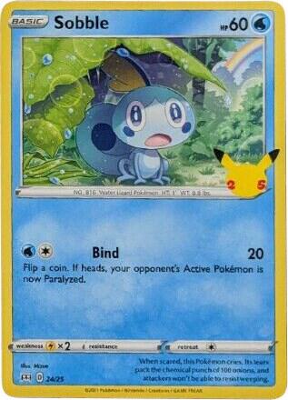 Sobble 024/025 (McDonald's 25th Anniversary Promos)  - Holofoil | Good Games Cannington