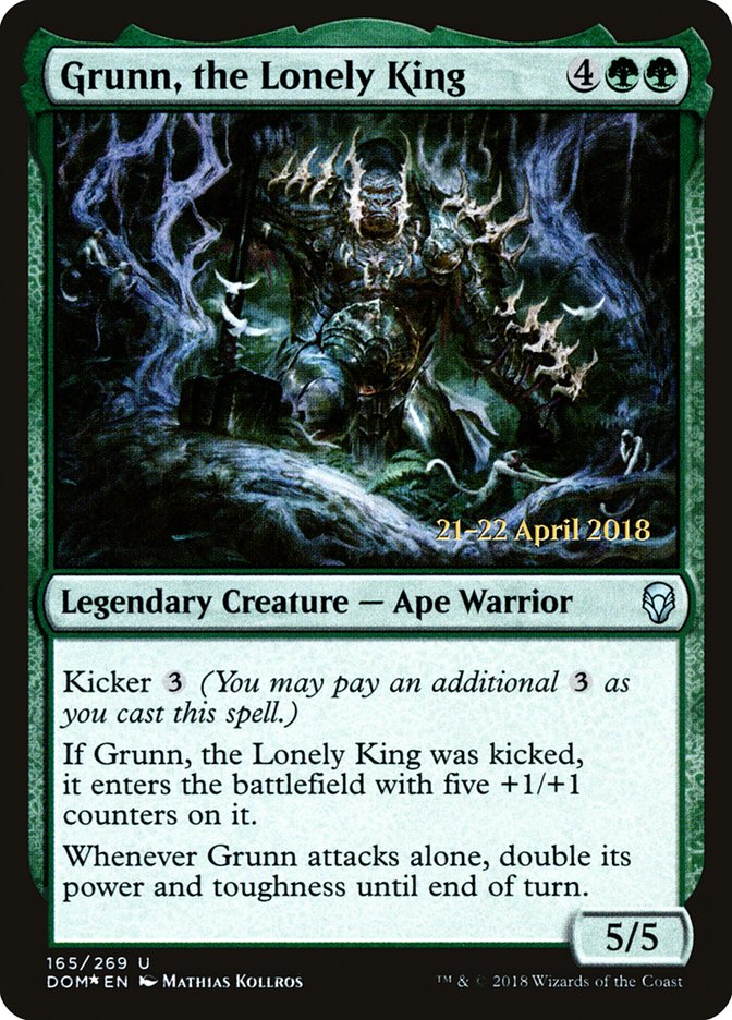 Grunn, the Lonely King [Dominaria Prerelease Promos] | Good Games Cannington