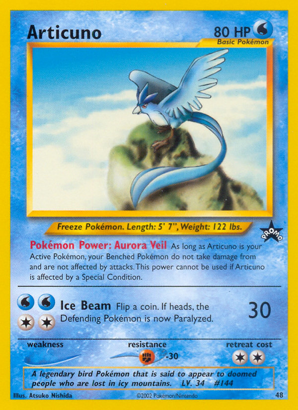 Articuno (48) [Wizards of the Coast: Black Star Promos] | Good Games Cannington