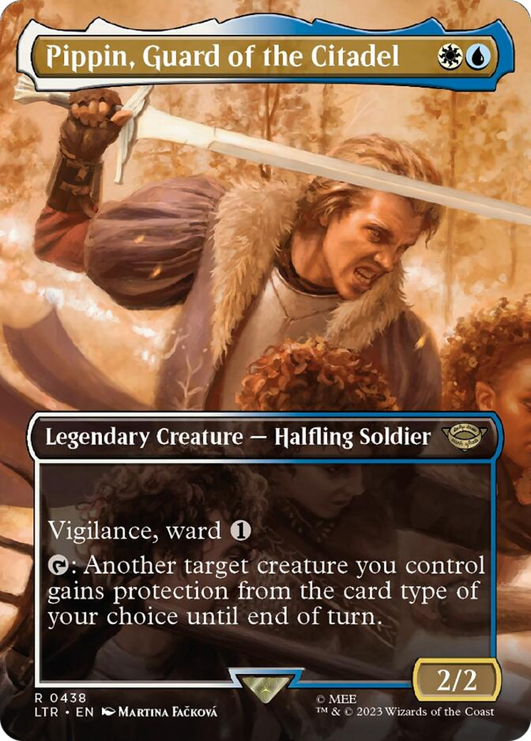 Pippin, Guard of the Citadel (Borderless Alternate Art) [The Lord of the Rings: Tales of Middle-Earth] | Good Games Cannington