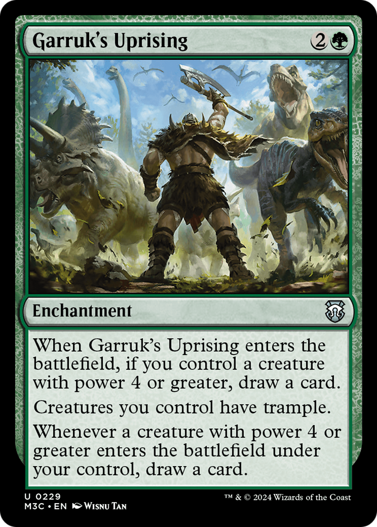 Garruk's Uprising (Ripple Foil) [Modern Horizons 3 Commander] | Good Games Cannington