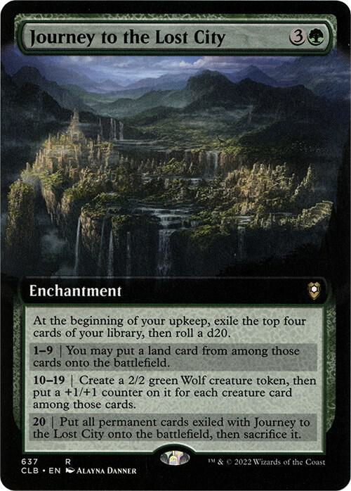 Journey to the Lost City Extended Art 637 (Commander Legends: Battle for Baldur's Gate)  | Good Games Cannington
