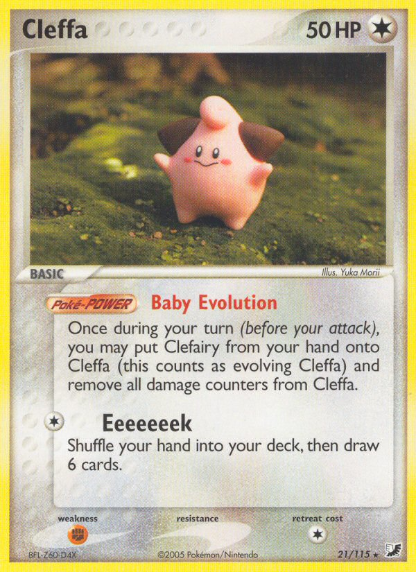 Cleffa (21/115) [EX: Unseen Forces] | Good Games Cannington