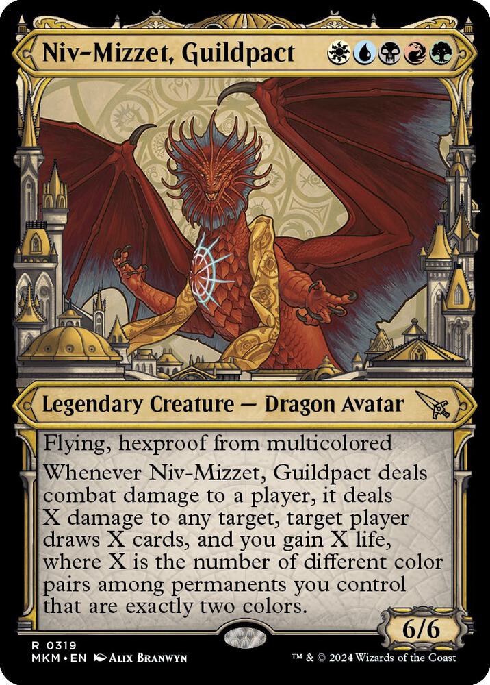 Niv-Mizzet, Guildpact 319 (Murders at Karlov Manor)  - Showcase Foil | Good Games Cannington