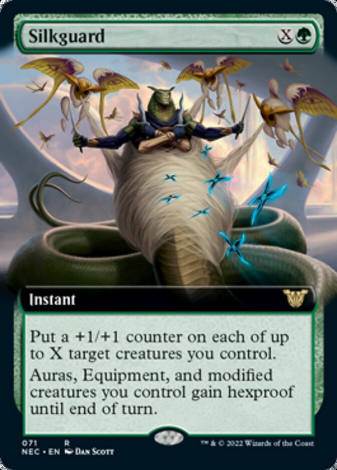 Silkguard (Extended Art) [Kamigawa: Neon Dynasty Commander] | Good Games Cannington