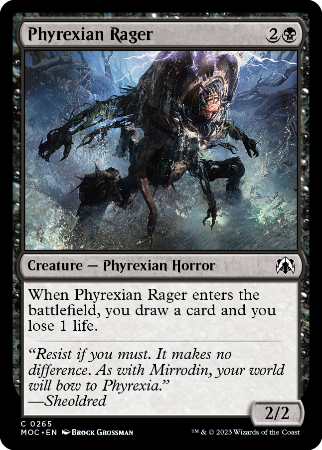Phyrexian Rager [March of the Machine Commander] | Good Games Cannington