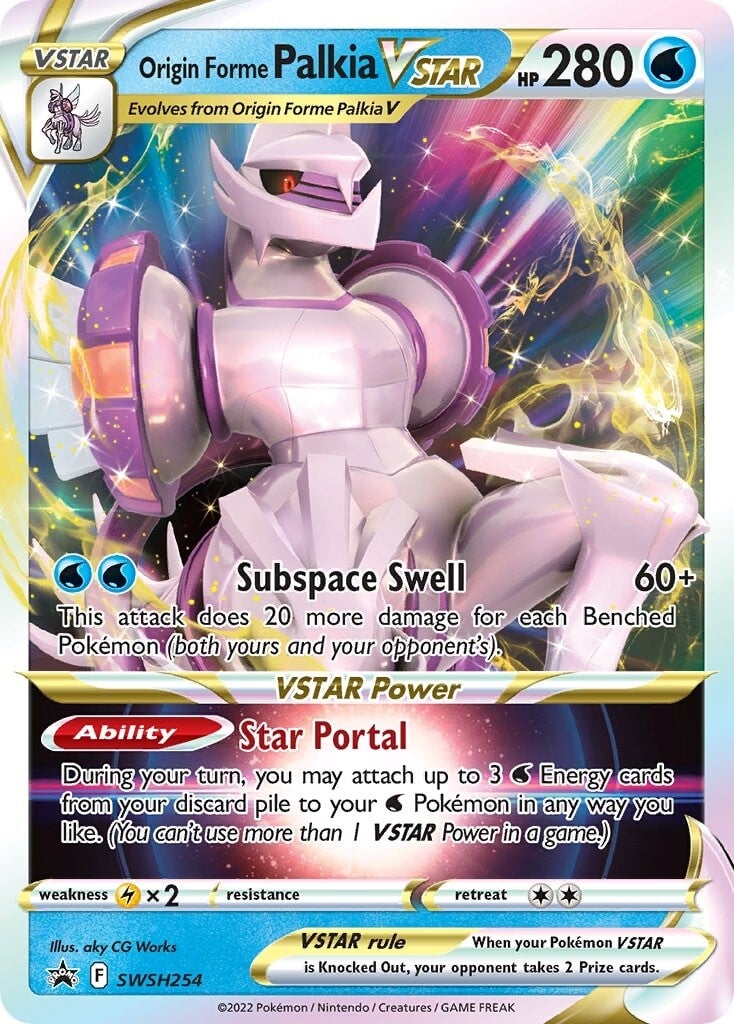 Origin Forme Palkia VSTAR (SWSH254) (Jumbo Card) [Sword & Shield: Black Star Promos] | Good Games Cannington