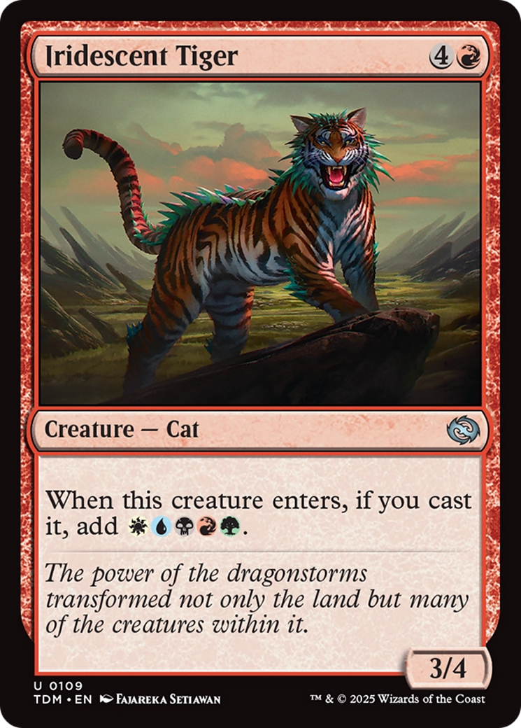 Iridescent Tiger [Tarkir: Dragonstorm] | Good Games Cannington