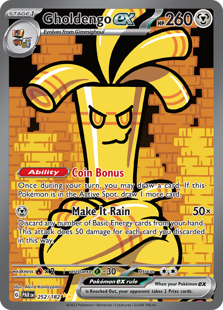 Gholdengo ex (252/182) [Scarlet & Violet: Paradox Rift] | Good Games Cannington