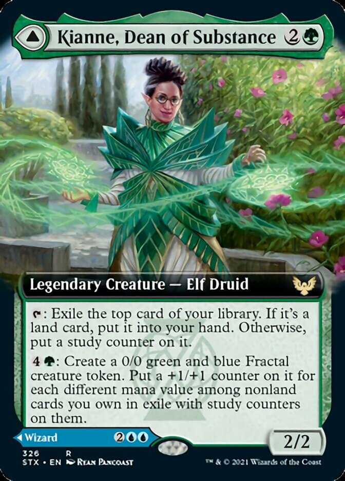 Kianne, Dean of Substance // Imbraham, Dean of Theory (Extended Art) [Strixhaven: School of Mages] | Good Games Cannington