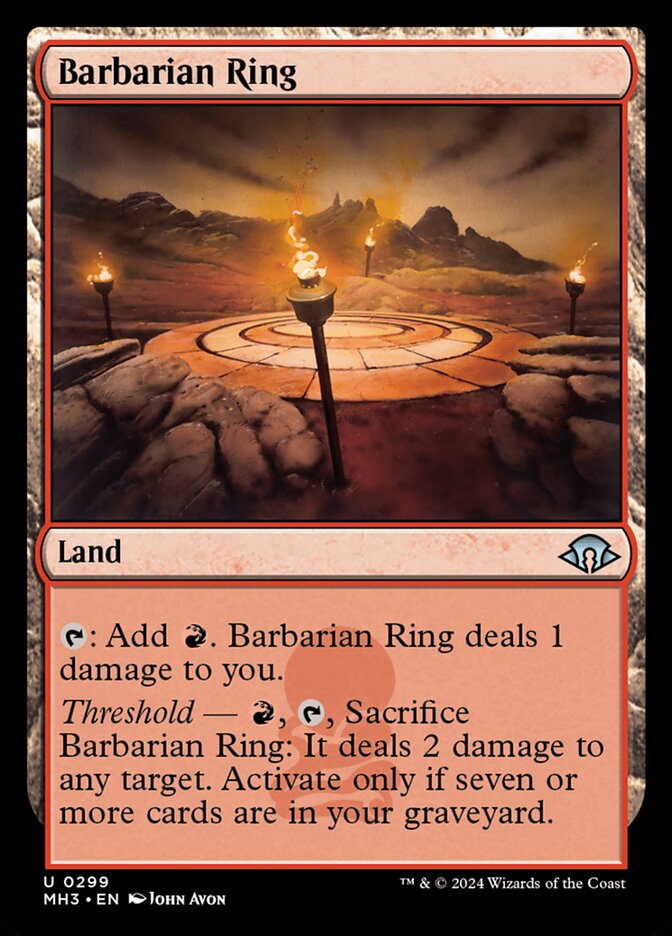 Barbarian Ring 299 (Modern Horizons 3)  | Good Games Cannington