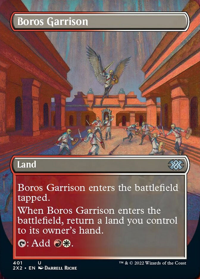 Boros Garrison (Borderless Alternate Art) [Double Masters 2022] | Good Games Cannington
