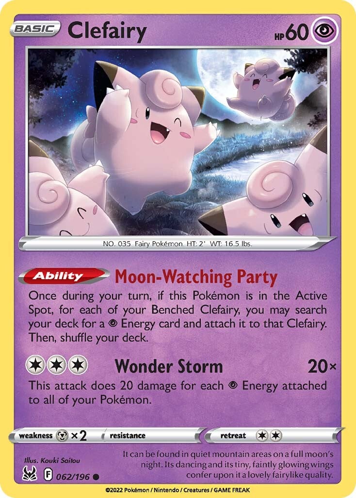 Clefairy (062/196) [Sword & Shield: Lost Origin] | Good Games Cannington