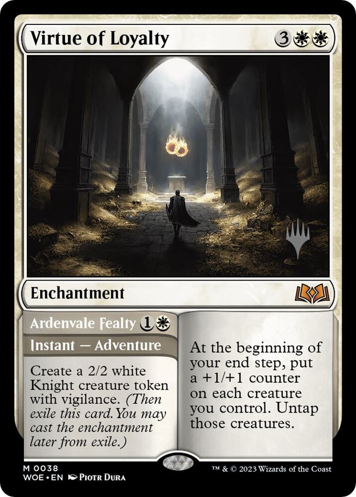 Virtue of Loyalty 38 (Promo Pack: Wilds of Eldraine)  - Foil | Good Games Cannington