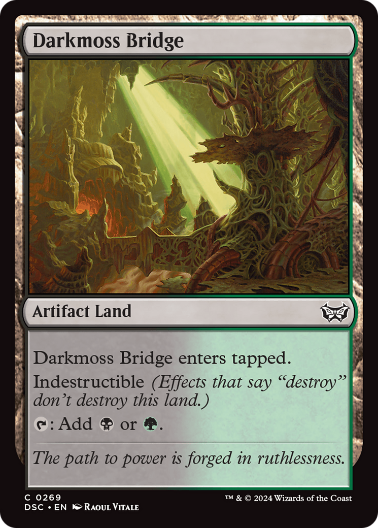 Darkmoss Bridge [Duskmourn: House of Horror Commander] | Good Games Cannington
