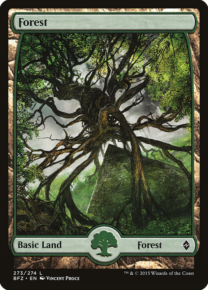 Forest (273) (Full Art) [Battle for Zendikar] | Good Games Cannington