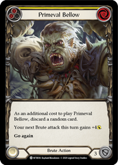 Primeval Bellow (Yellow) [U-WTR036] (Welcome to Rathe Unlimited)  Unlimited Rainbow Foil | Good Games Cannington