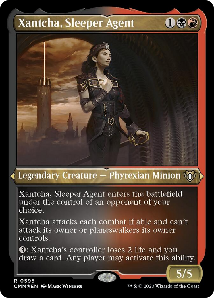 Xantcha, Sleeper Agent (Foil Etched) [Commander Masters] | Good Games Cannington