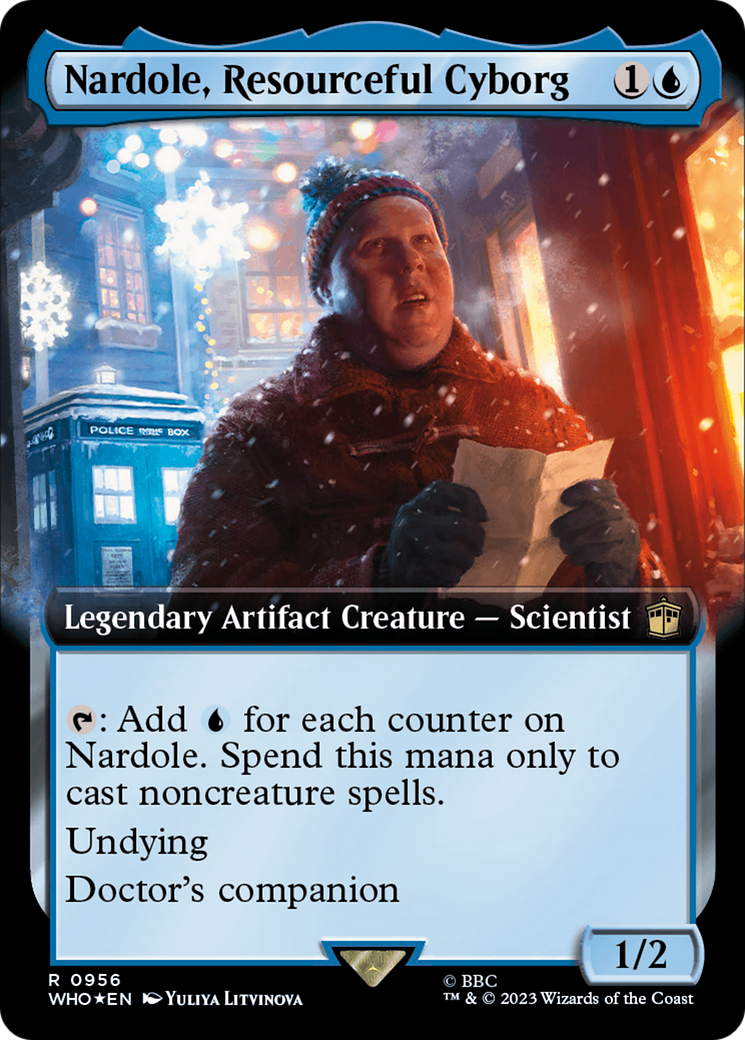 Nardole, Resourceful Cyborg (Extended Art) (Surge Foil) [Doctor Who] | Good Games Cannington