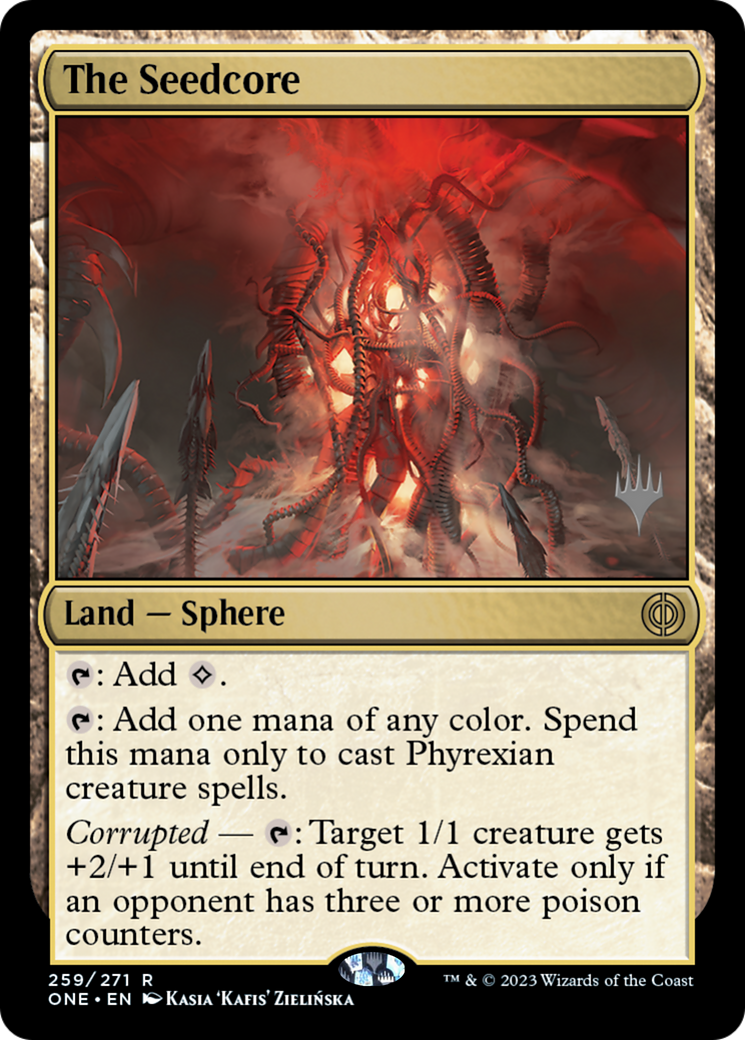 The Seedcore (Promo Pack) [Phyrexia: All Will Be One Promos] | Good Games Cannington