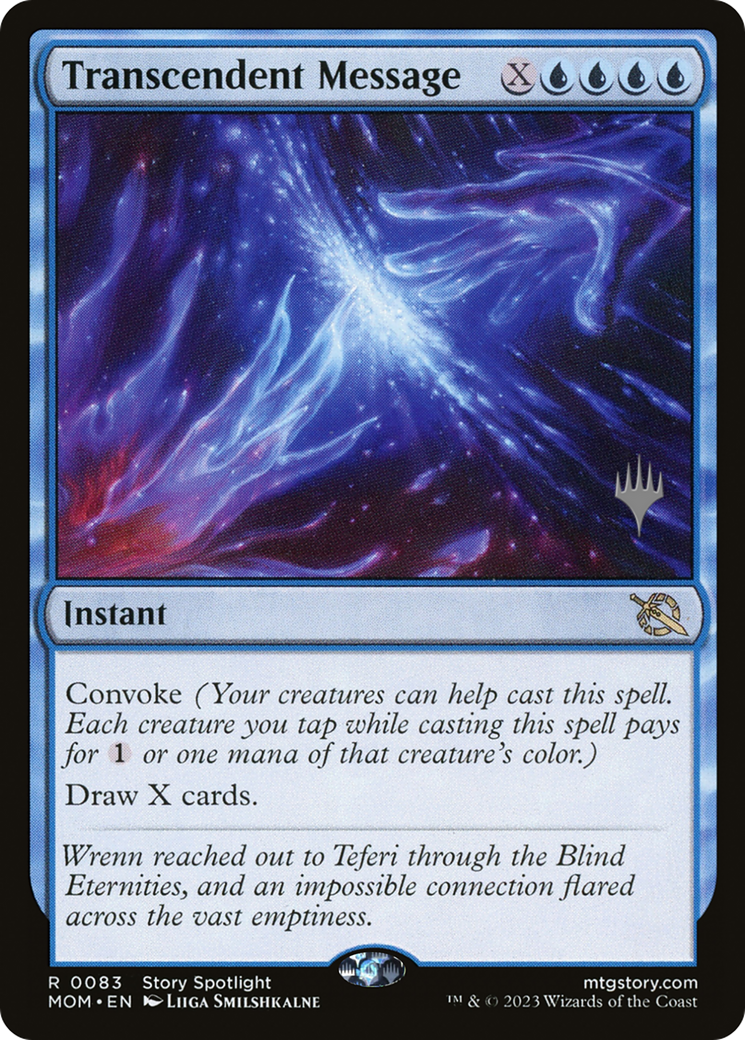 Transcendent Message (Promo Pack) [March of the Machine Promos] | Good Games Cannington