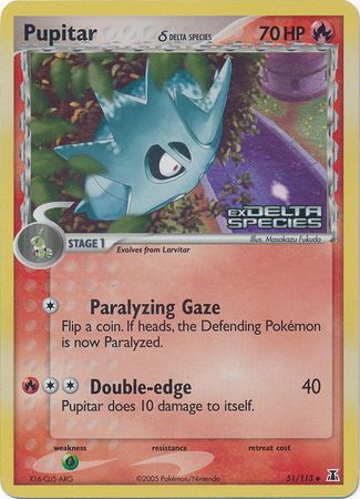 Pupitar (51/113) (Delta Species) (Stamped) [EX: Delta Species] | Good Games Cannington