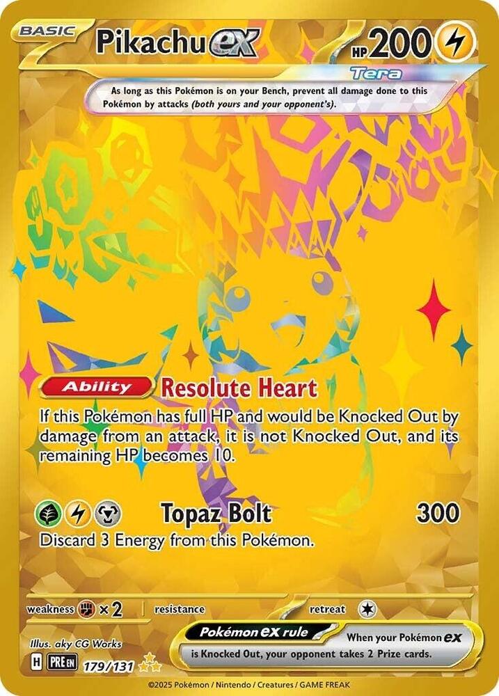 Pikachu ex (179/131) [Scarlet & Violet: Prismatic Evolutions] | Good Games Cannington