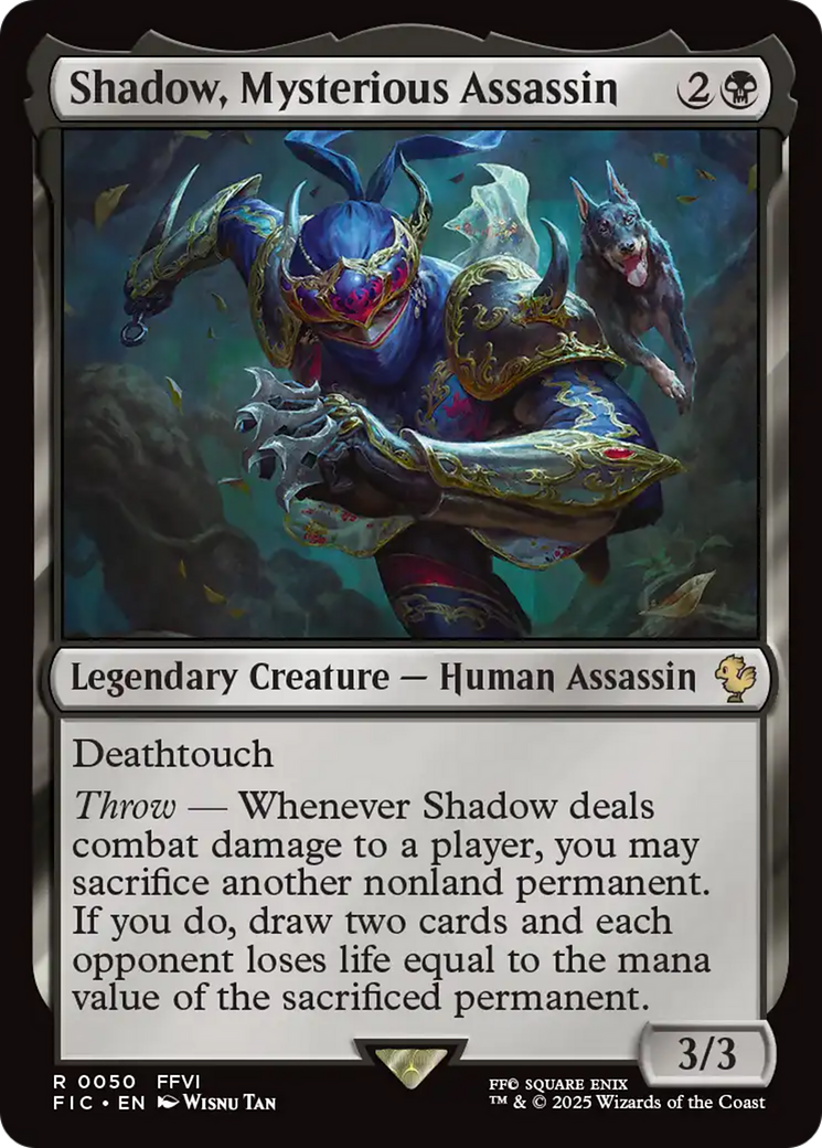 Shadow, Mysterious Assassin [FINAL FANTASY Commander] | Good Games Cannington