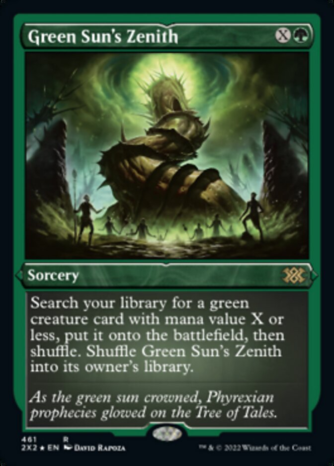 Green Sun's Zenith (Foil Etched) [Double Masters 2022] | Good Games Cannington