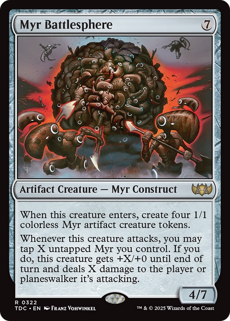 Myr Battlesphere [Tarkir: Dragonstorm Commander] | Good Games Cannington