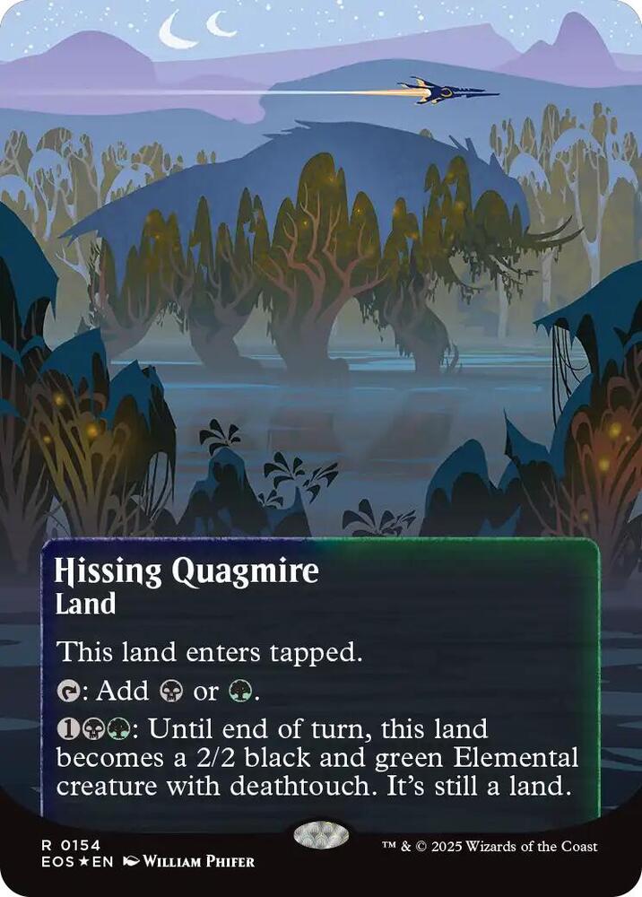 Hissing Quagmire 0154 Borderless Galaxy Foil 154 (Edge of Eternities: Stellar Sights)  - Foil | Good Games Cannington
