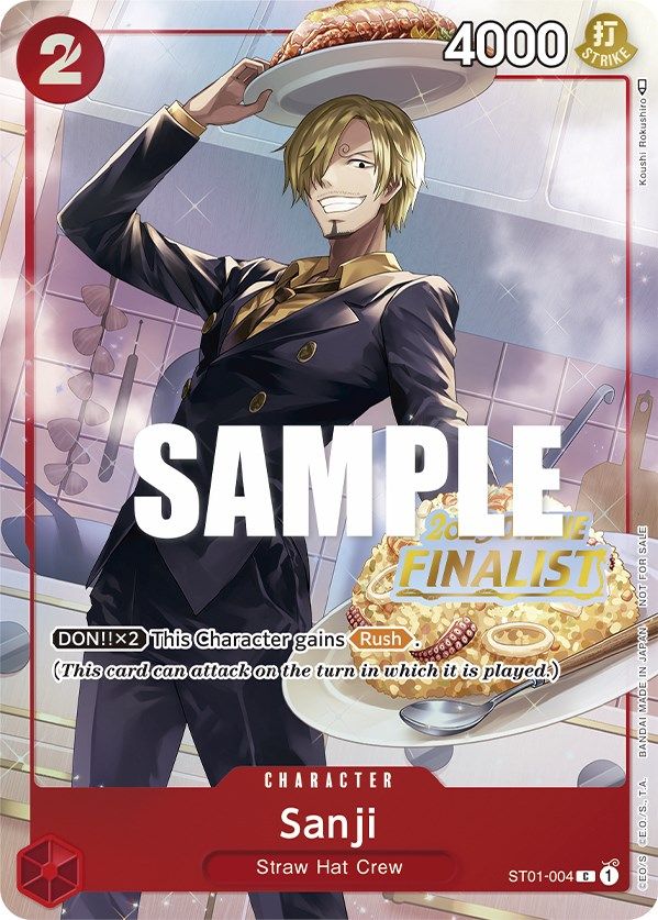 Sanji (Online Regional 2023) [Finalist] [One Piece Promotion Cards] | Good Games Cannington