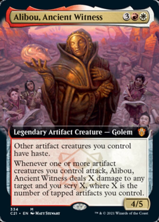 Alibou, Ancient Witness (Extended Art) [Commander 2021] | Good Games Cannington