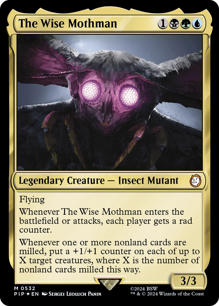 The Wise Mothman (Surge Foil) [Fallout] | Good Games Cannington