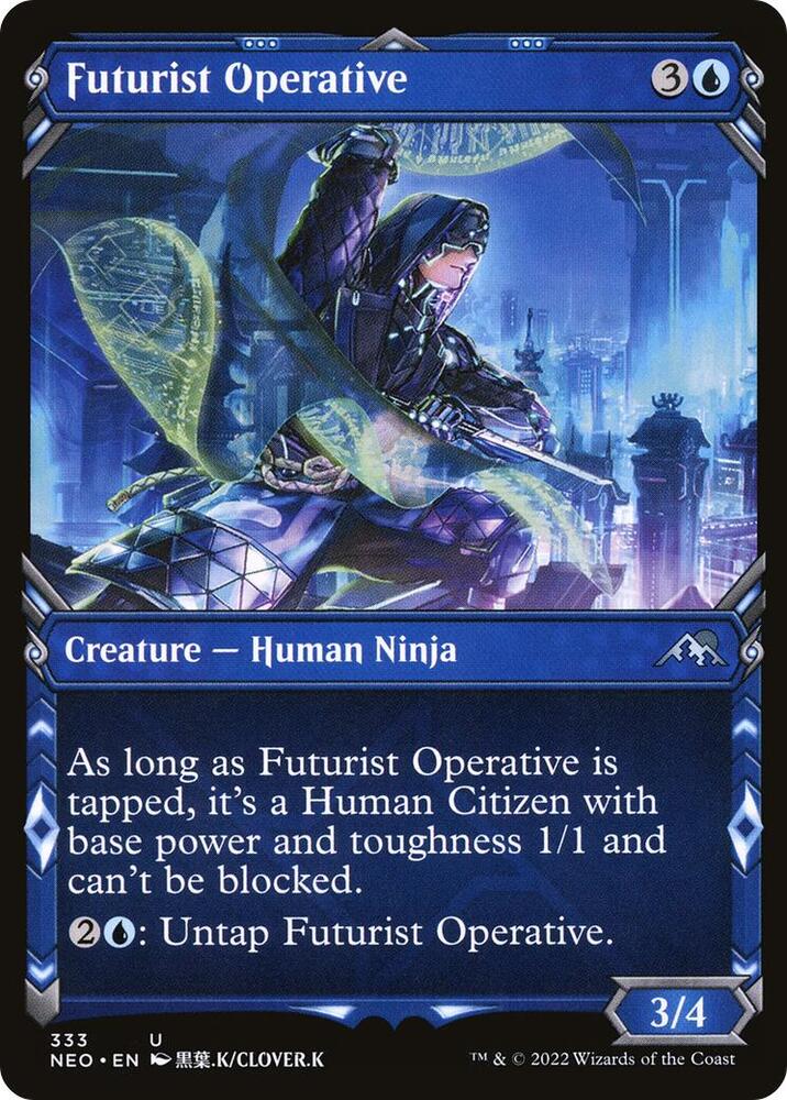 Futurist Operative 333/302 (Kamigawa: Neon Dynasty)  - Showcase | Good Games Cannington