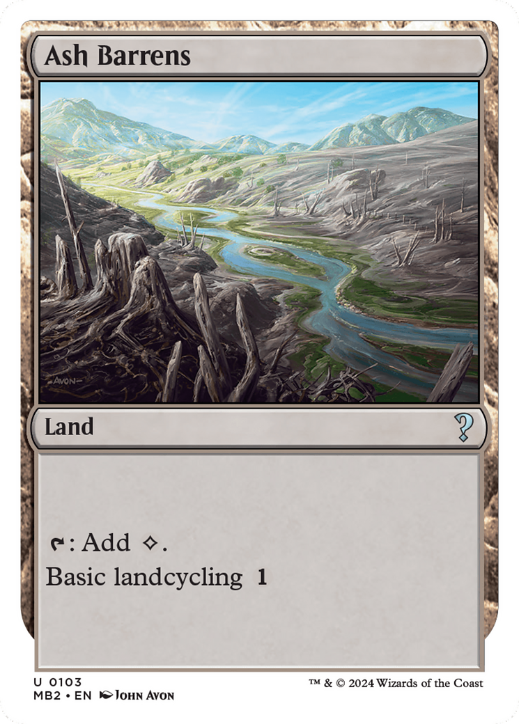 Ash Barrens (White Border) [Mystery Booster 2] | Good Games Cannington