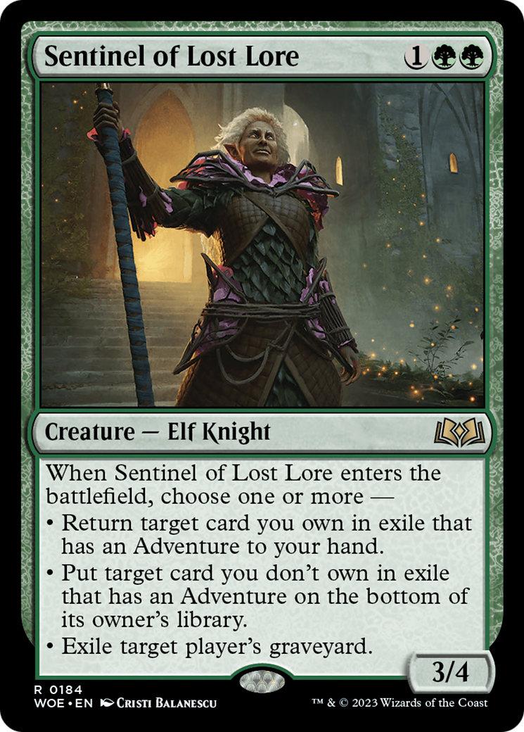 Sentinel of Lost Lore [Wilds of Eldraine] | Good Games Cannington