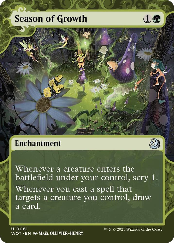Season of Growth 61/63 (Wilds of Eldraine: Enchanting Tales)  - Showcase Foil | Good Games Cannington