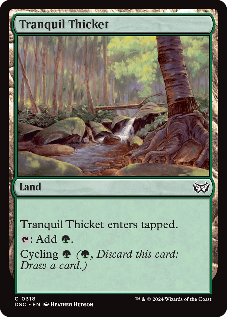 Tranquil Thicket [Duskmourn: House of Horror Commander] | Good Games Cannington