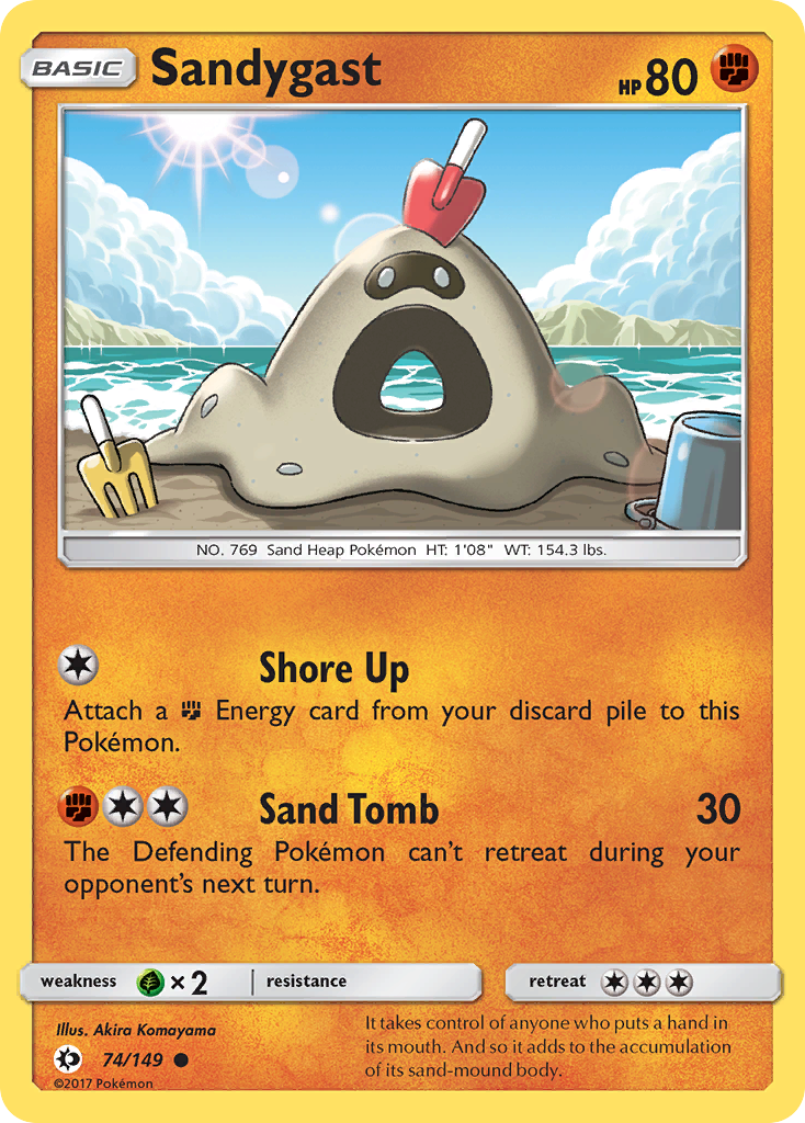 Sandygast (74/149) [Sun & Moon: Base Set] | Good Games Cannington