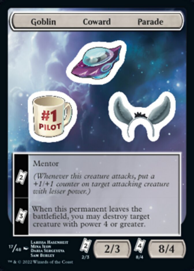 Goblin Coward Parade [Unfinity Stickers] | Good Games Cannington